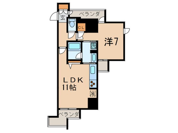 レジディア中延の物件間取画像